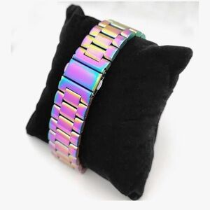 NWOT iridescent Stainless Steel Watch Band Watch 38mm 40mm 42mm 44mm